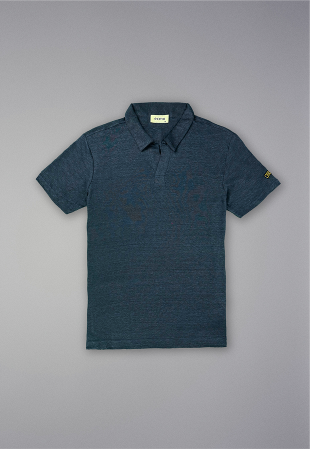 Linen Badge Polo